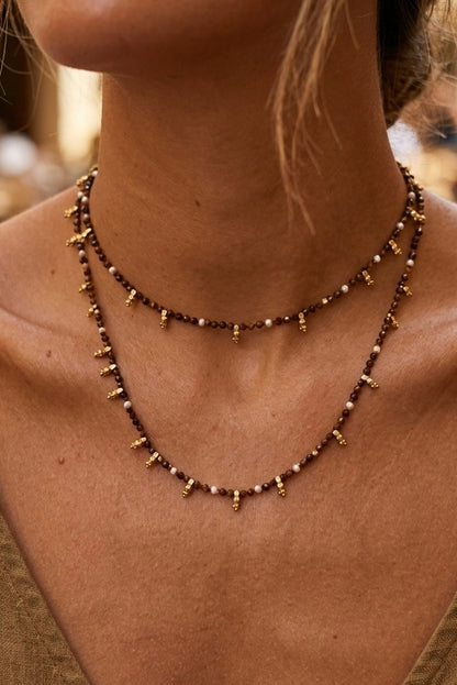 Collar Largo Amelia Ojo de Tigre