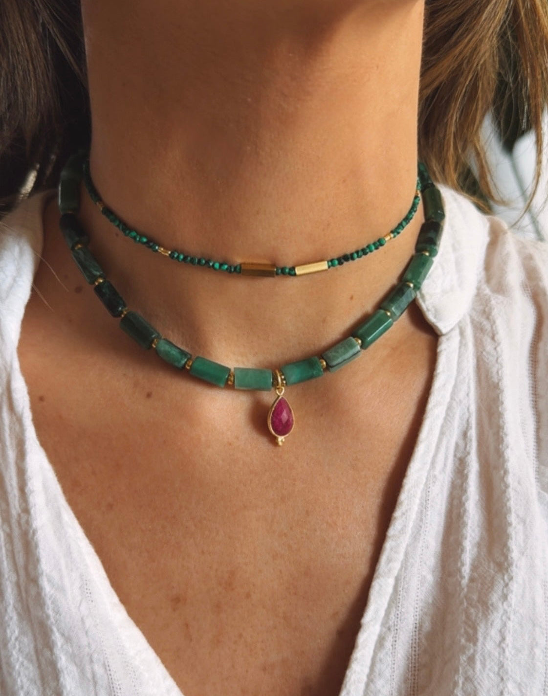 Collar Pedro Malaquita