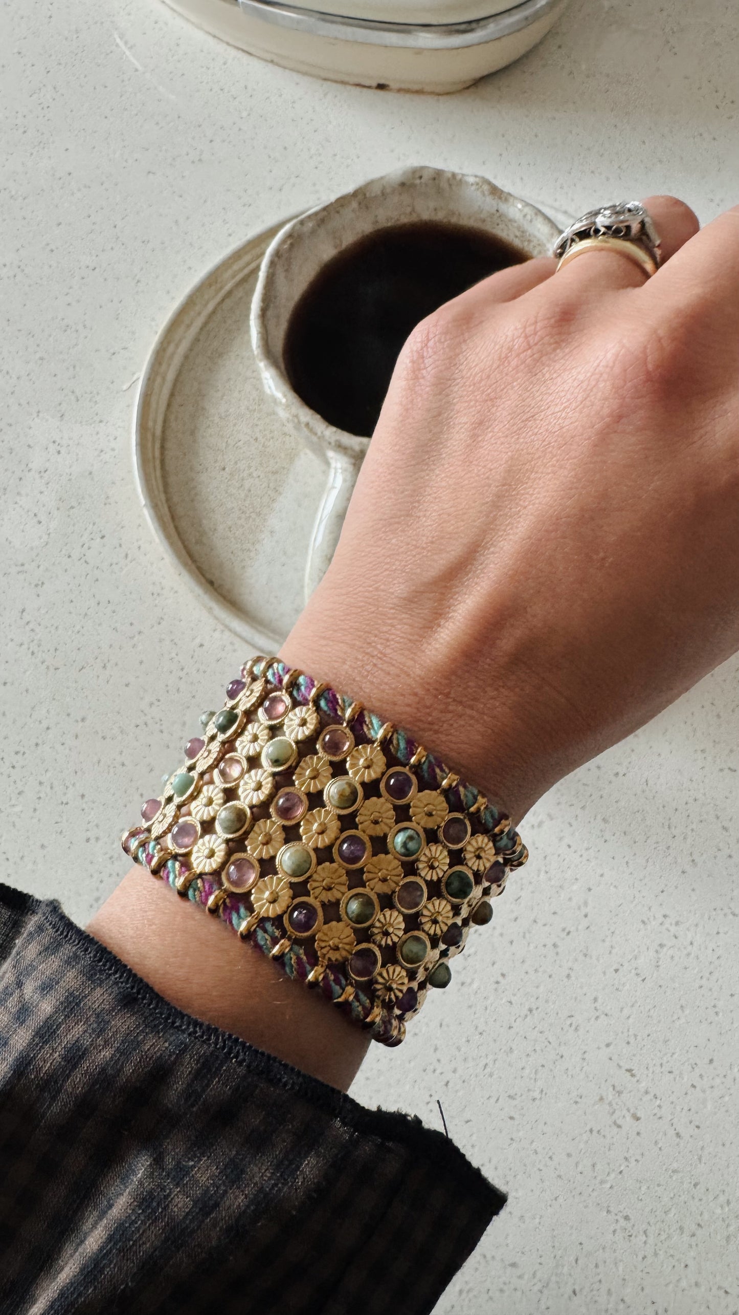 Pulsera Cannes Rubí-Turq. Africana