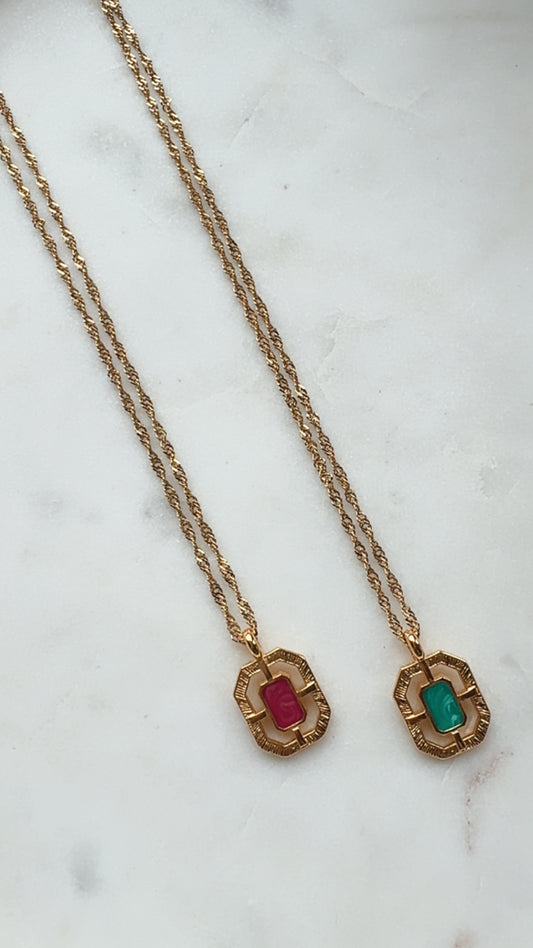 Collar Simone Magenta