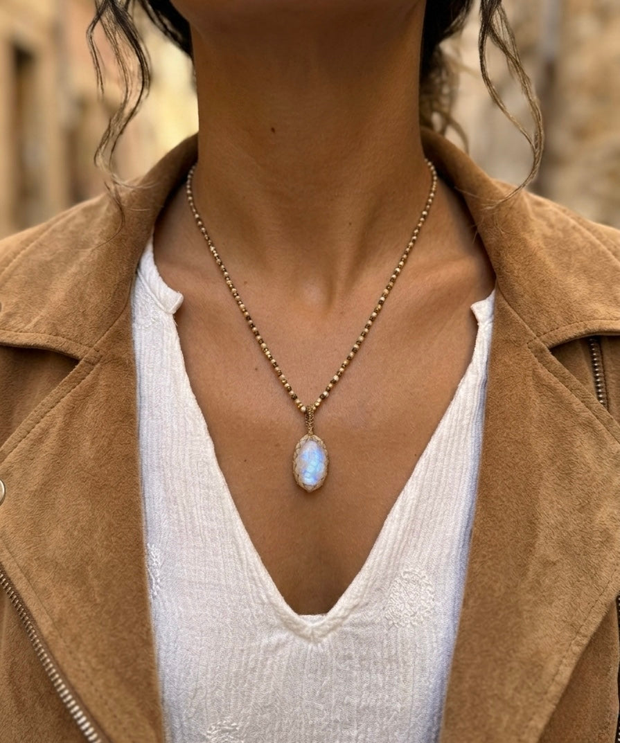 Collar Delhi Moonstone
