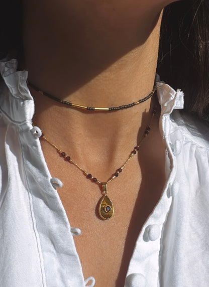 Collar Mila Ojo de Tigre