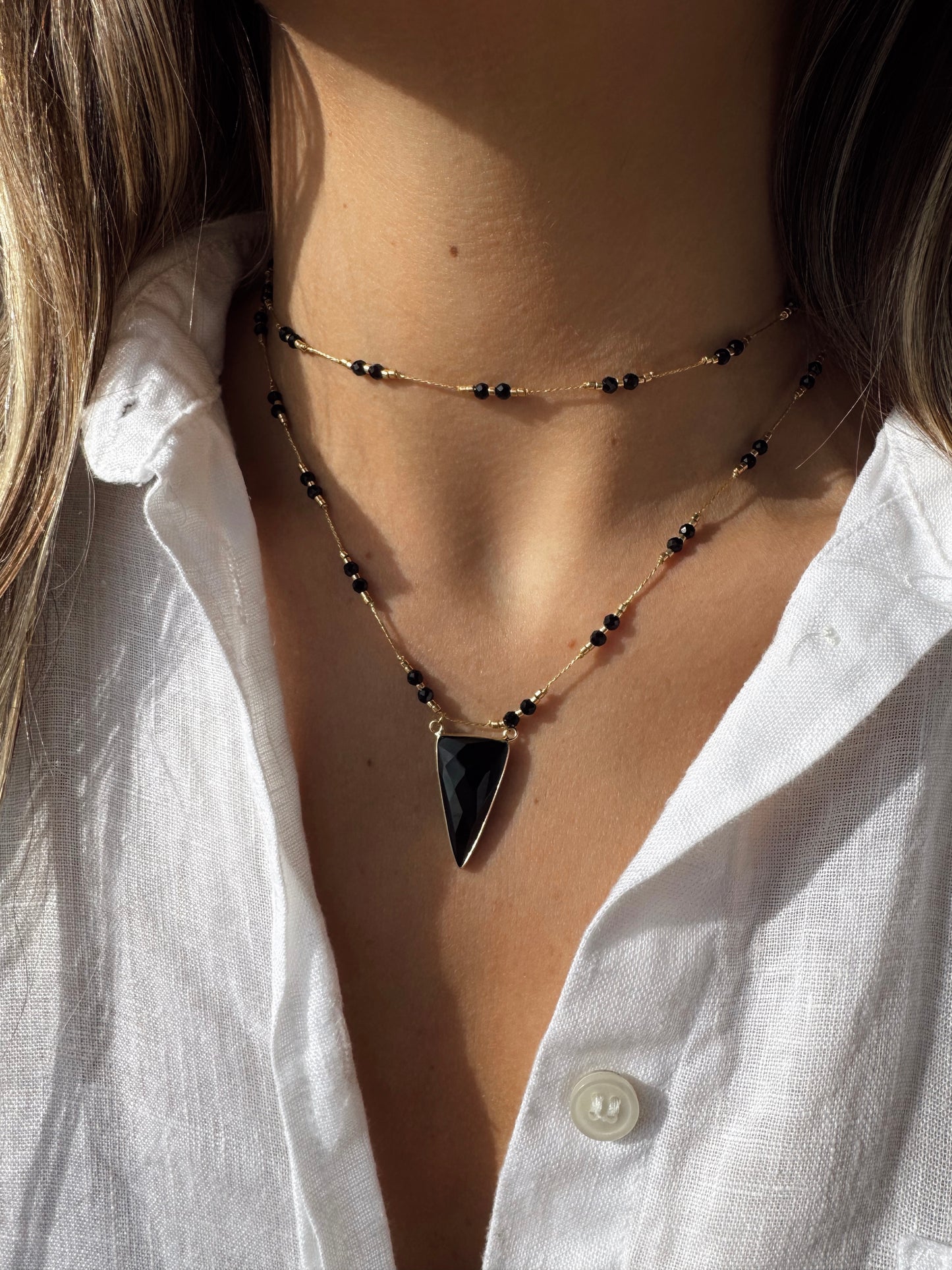 Collar Eclipse + Collar María Ónix