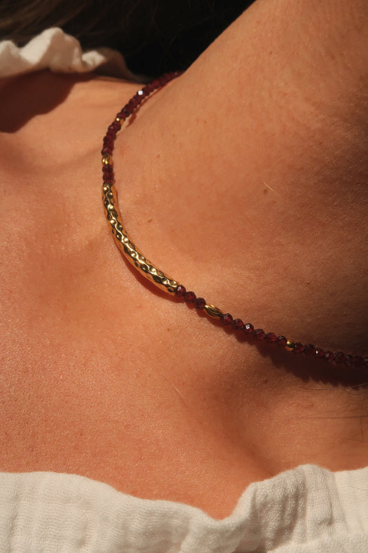 Collar Mica Granate