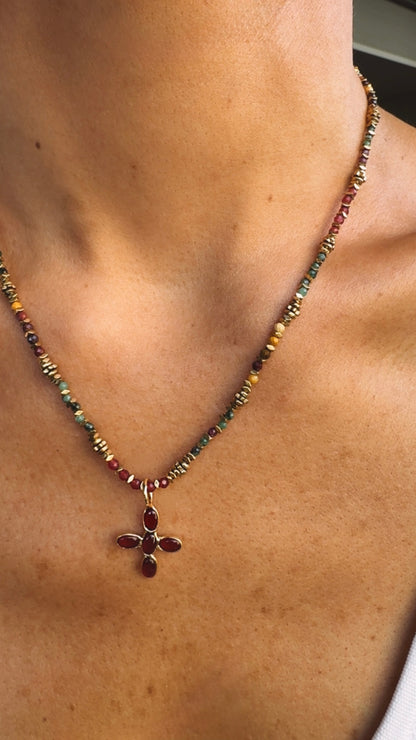 Collar Gina Cruz Granate