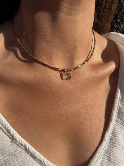 Collar Lara Cuarzo Rutilado