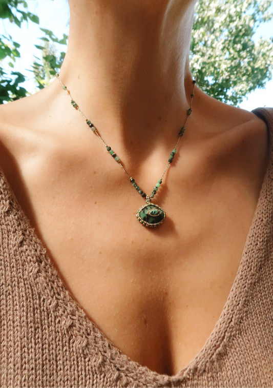 Collar Anouk Rubí Zoisita