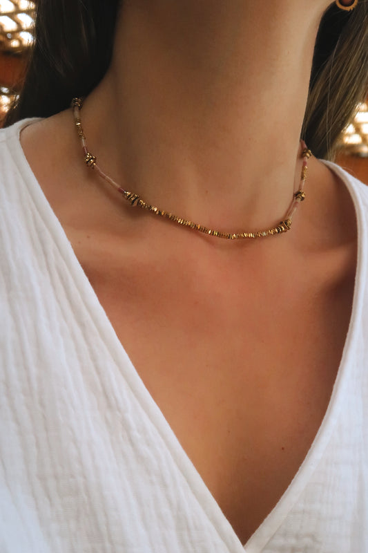 Collar Élise Ópalo Rosa