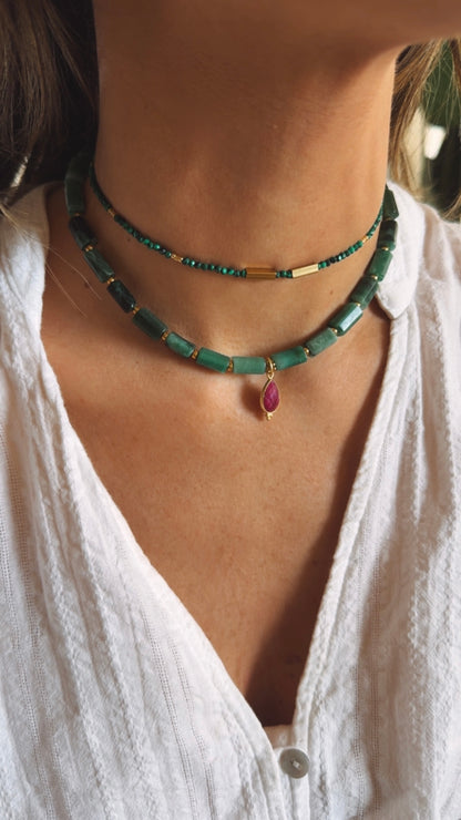 Collar Pedro Malaquita