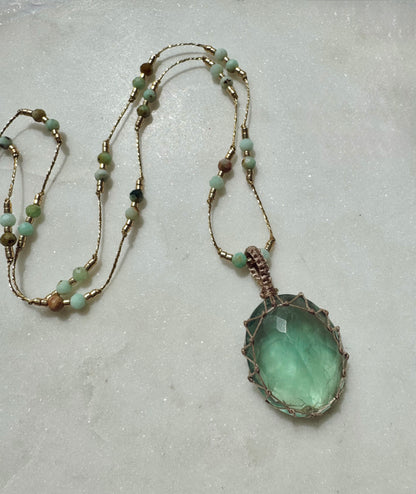 Collar Jaipur Fluorita Verde