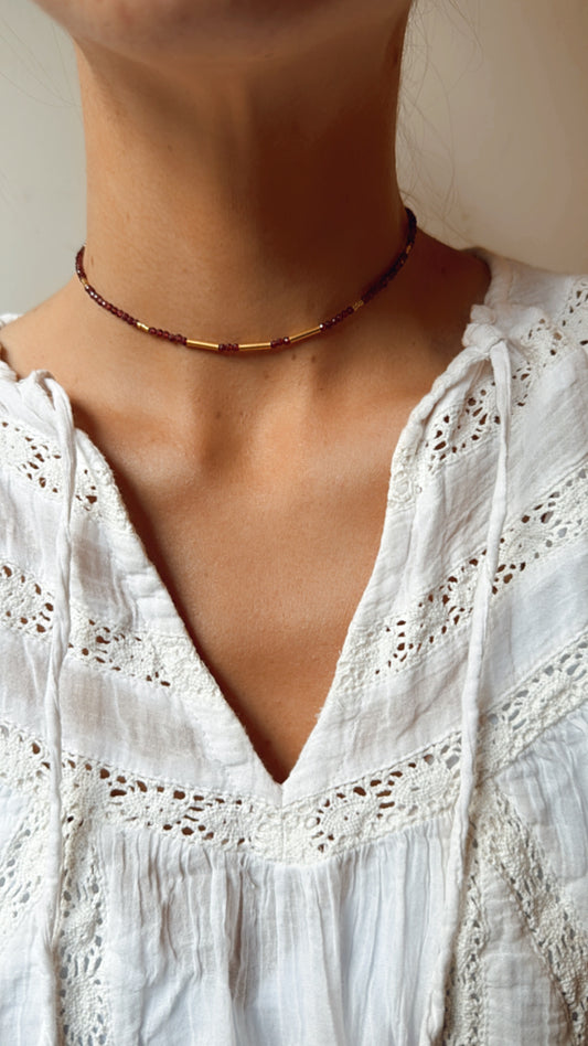 Collar Pedro Granate