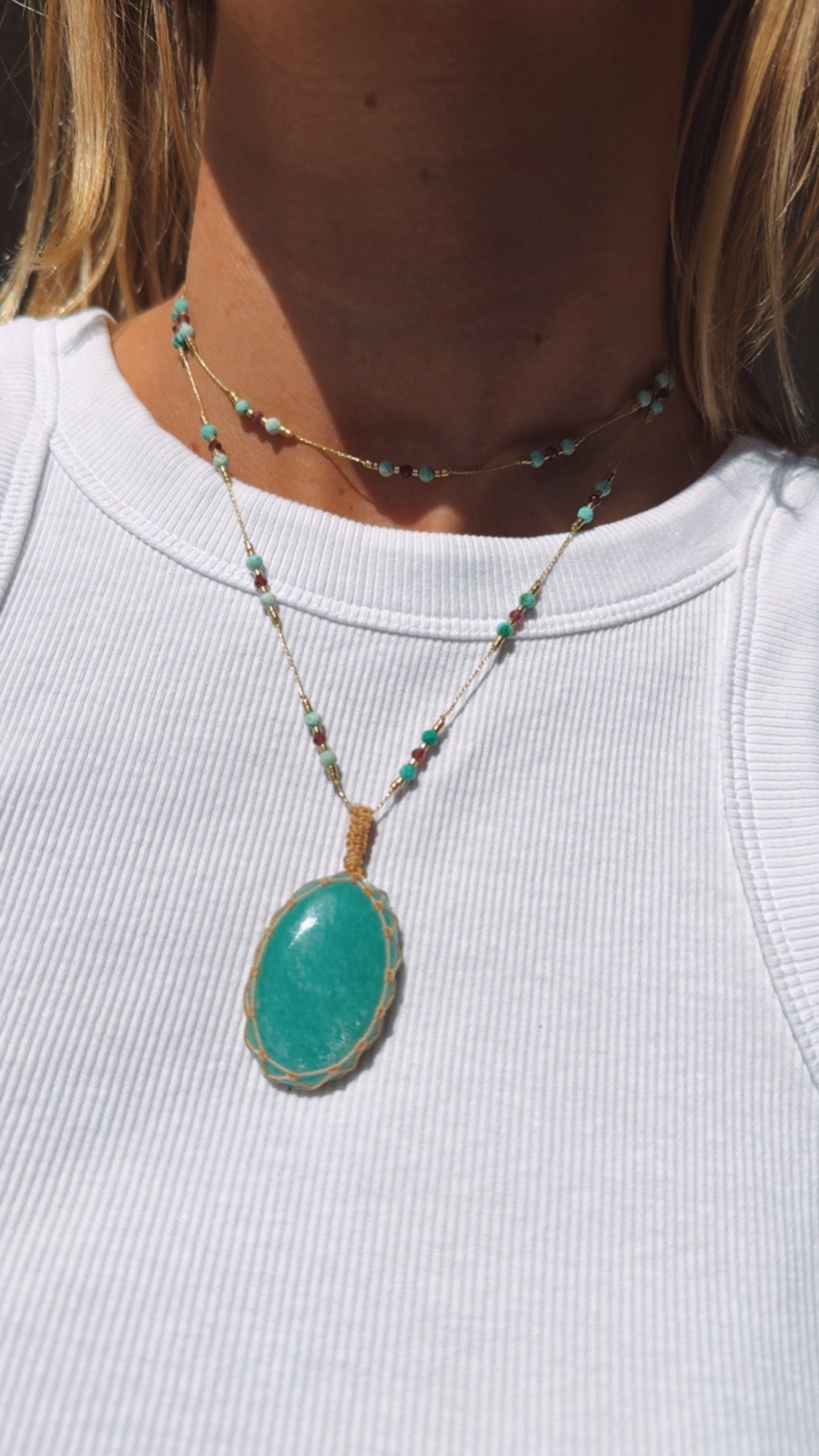 Collar Jaipur onix verde