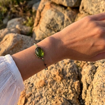 Pulsera Jaipur Apatita Verde