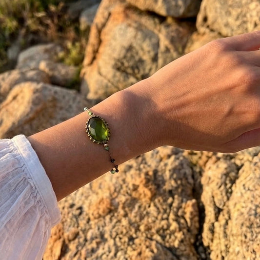 Pulsera Jaipur Apatita Verde
