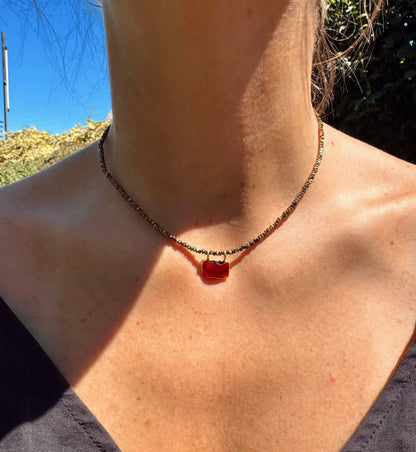 Collar Lara Granate