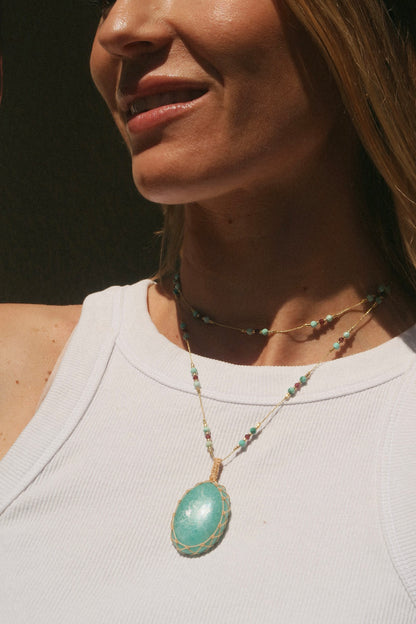 Collar Jaipur onix verde