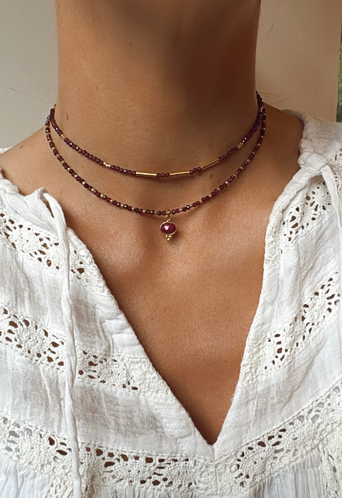 Collar Pedro Granate