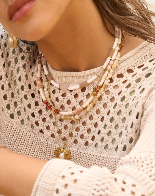 COLLAR NOLA CUARZO ROSADO