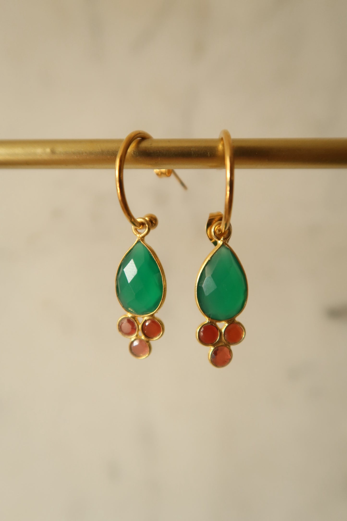 Aros Triana Ónix Verde