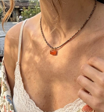 Collar Lara Cornalina