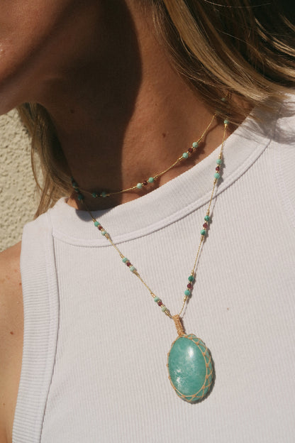 Collar Jaipur onix verde