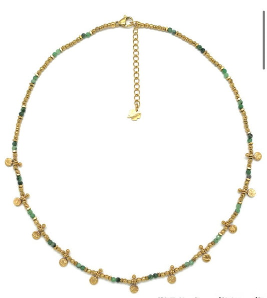 Collar Charlotte Rubí Zoisita