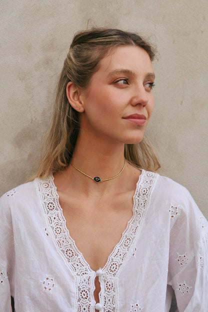 Choker Paris Raíz de Esmeralda