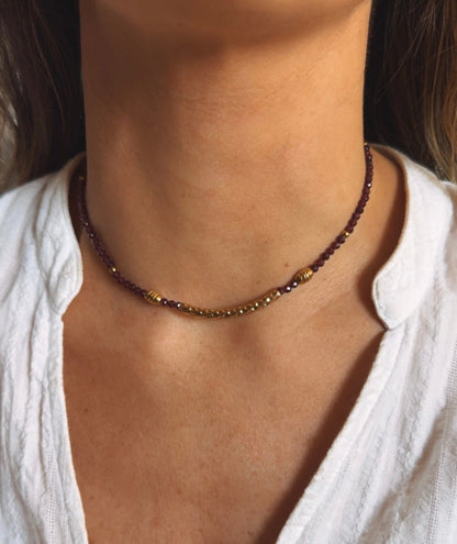 Collar Mica Granate
