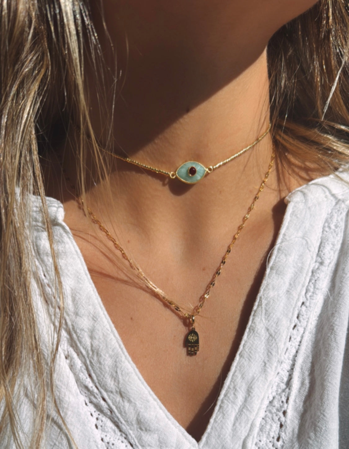 Choker Paris Amazonita