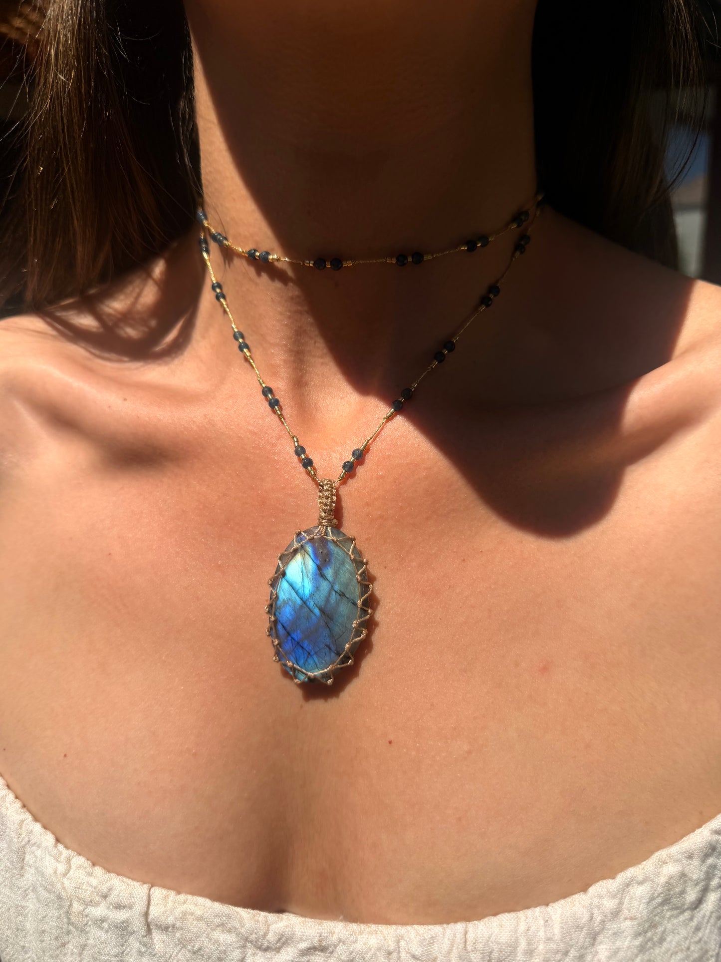 Collar Jaipur Labradorita Largo XL