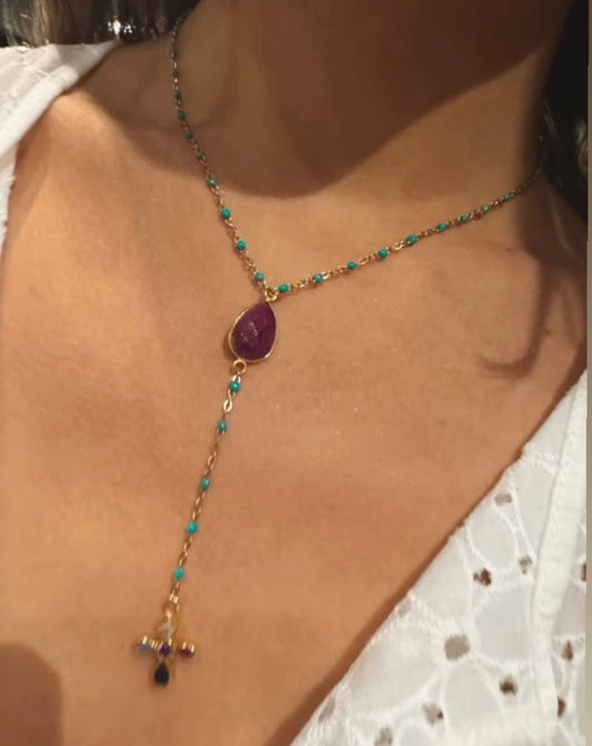 Collar Teo Raíz de Rubí