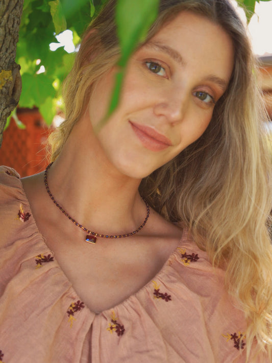 Collar Bruna Granate