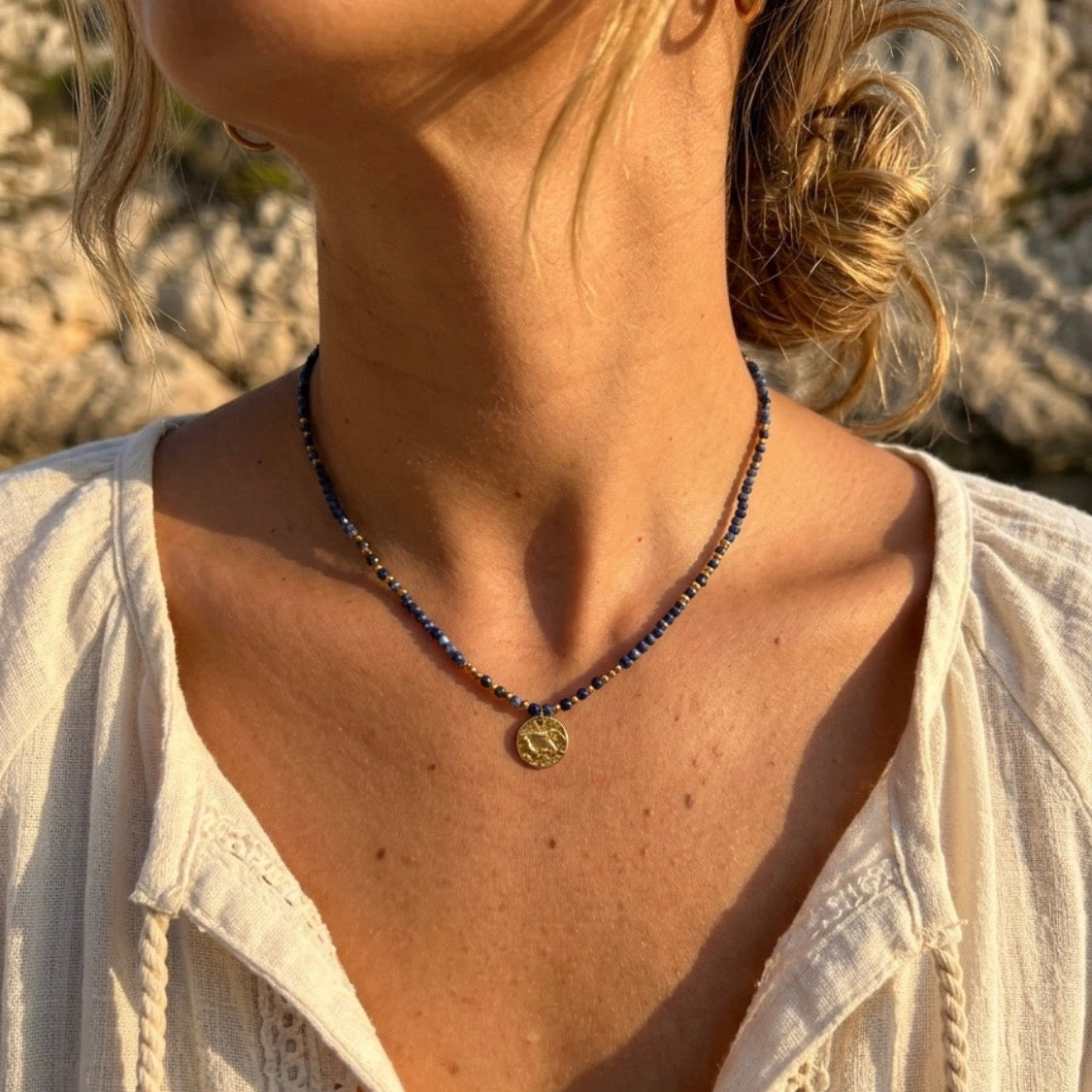 Collar Olivia Lapislázuli