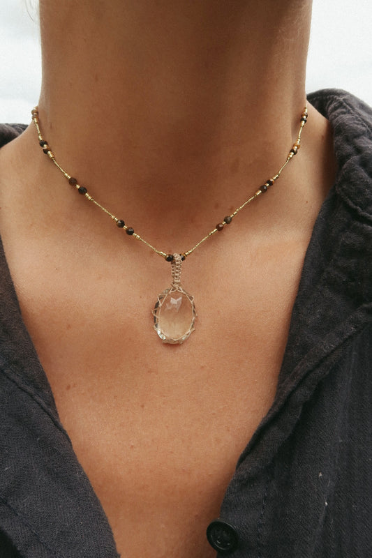 Collar Jaipur Cuarzo Rutilado Corto #2