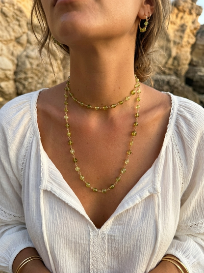 Collar Gabrielle Cuarzo Verde