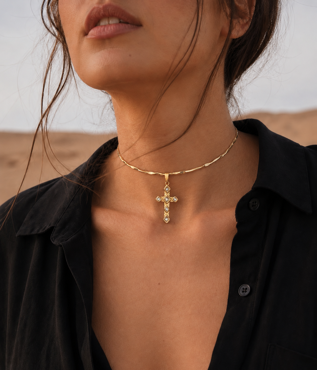 Choker Cruz Gold