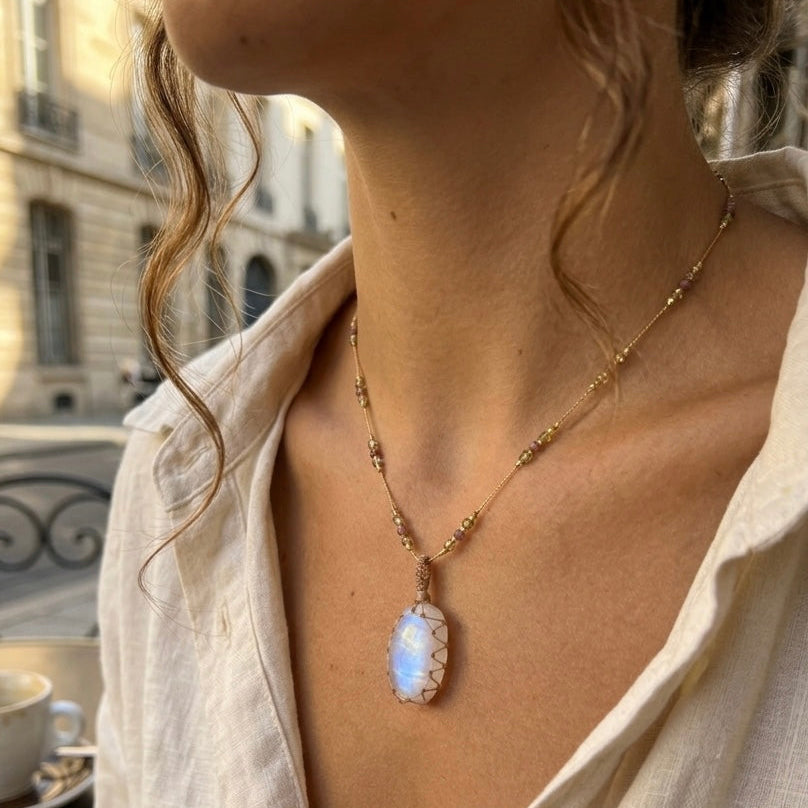 Collar Jaipur Moonstone