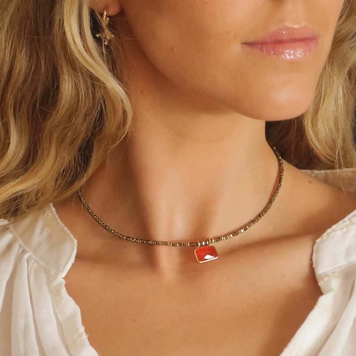 Collar Lara Cornalina