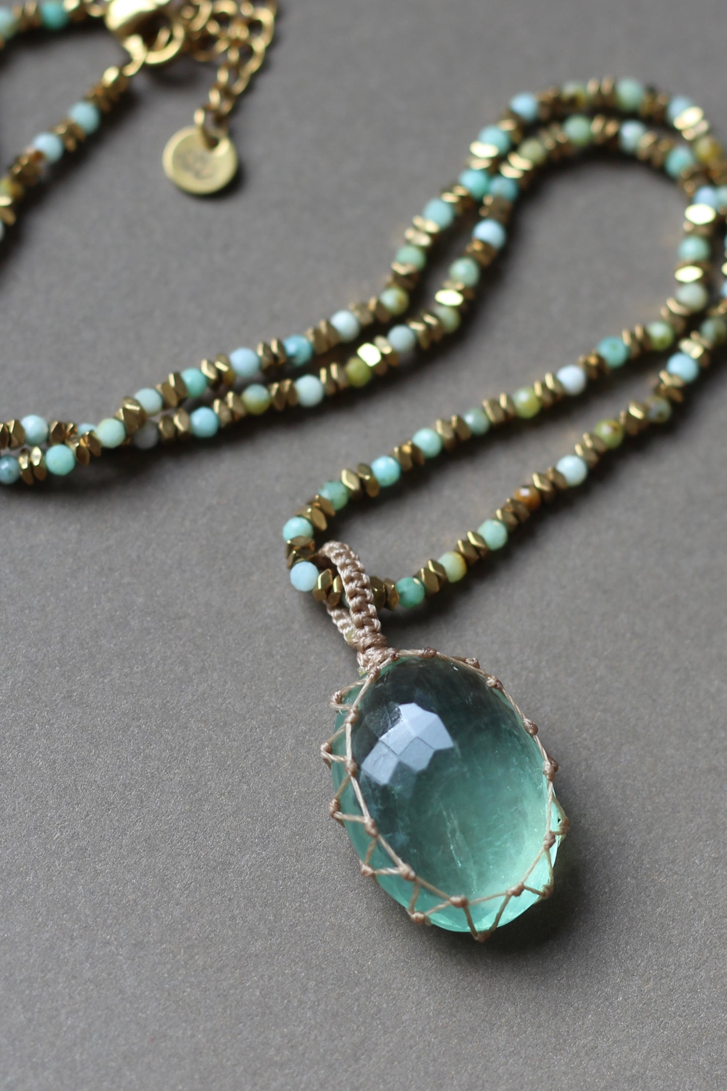 Collar Delhi Fluorita Verde