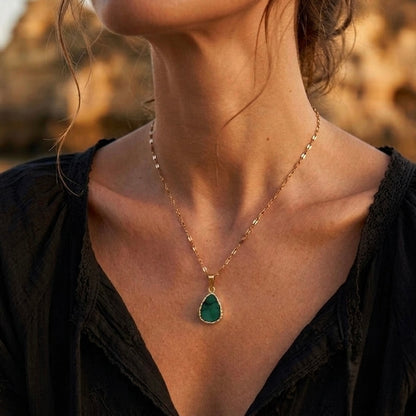 Collar Mumbai Raíz de Esmeralda