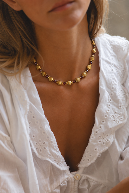 Collar Seashell Granate
