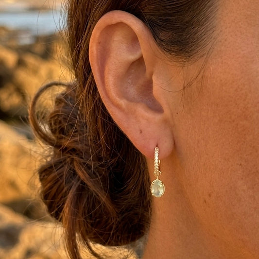 Aros Jacinta Aguamarina