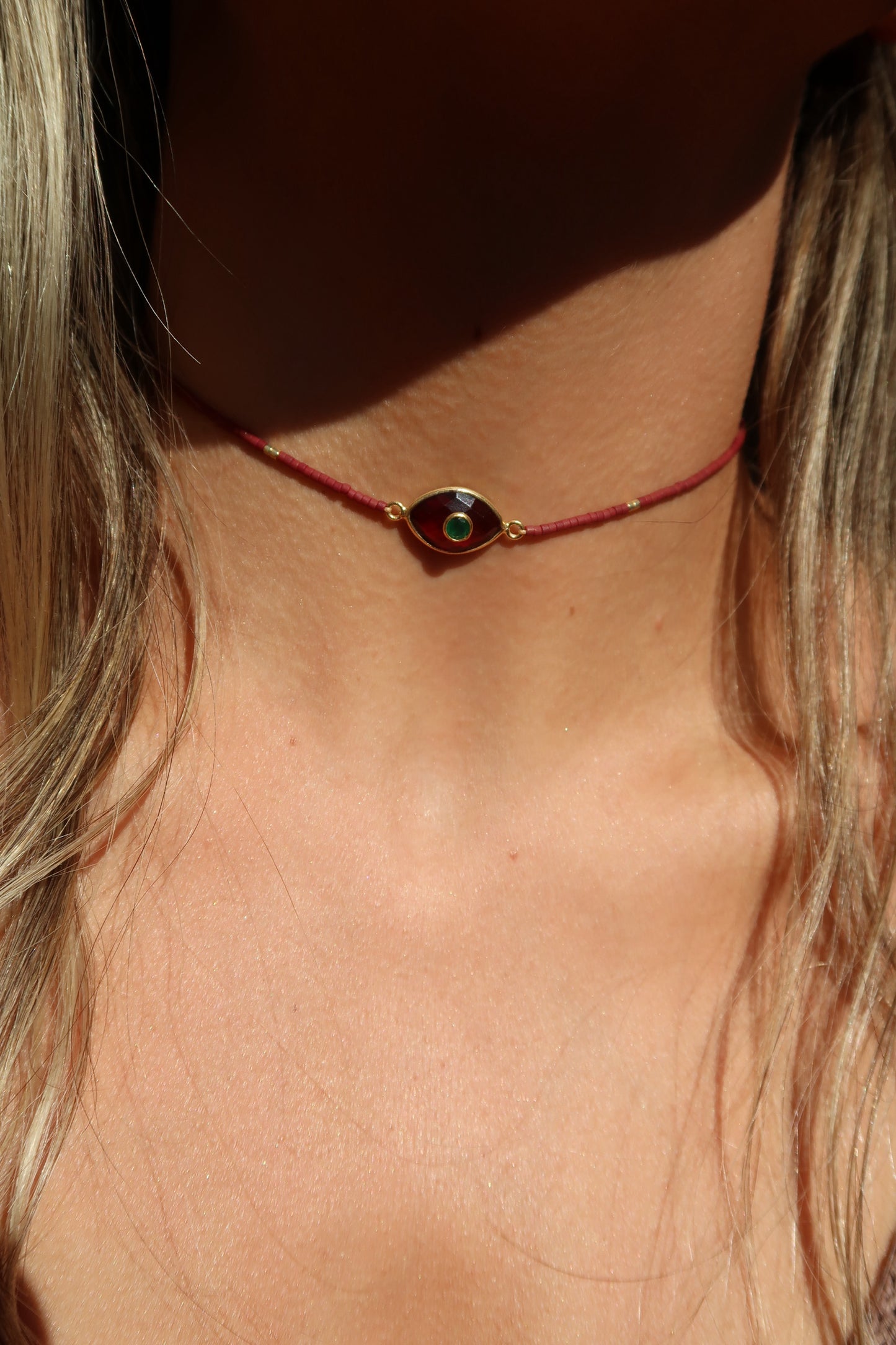 Choker Paris Granate
