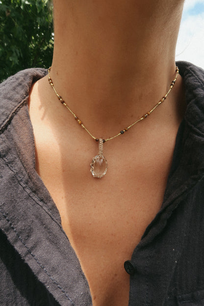 Collar Jaipur Cuarzo Rutilado corto #3