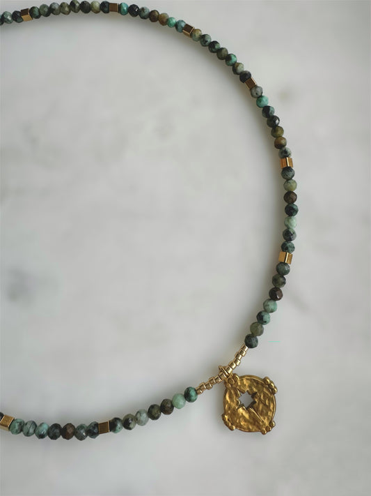 Collar Rob Turquesa Africana