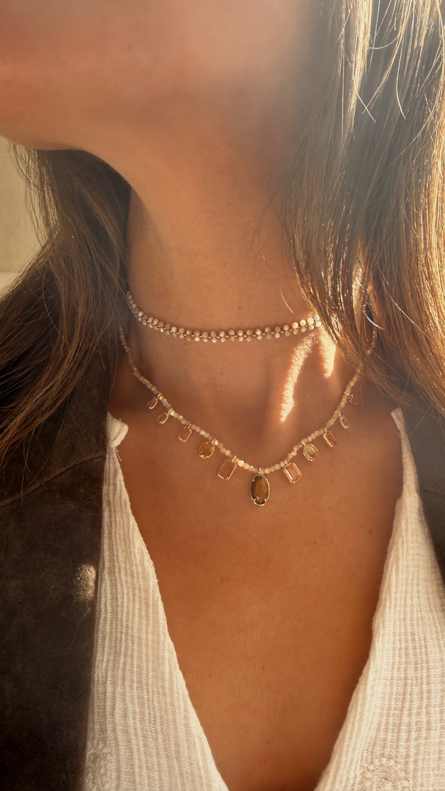 Collar Niza Ojo de Tigre