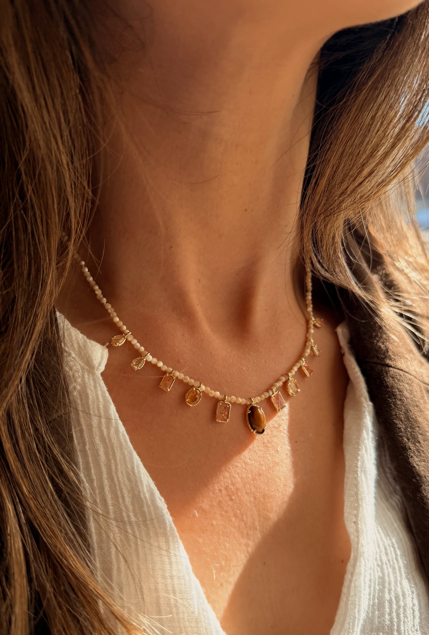 Collar Niza Ojo de Tigre