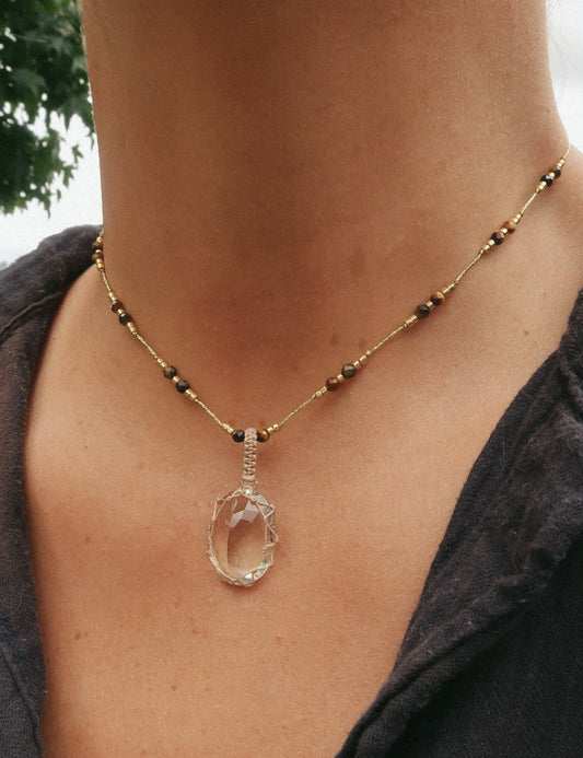 Collar Jaipur Cuarzo Rutilado Corto #2