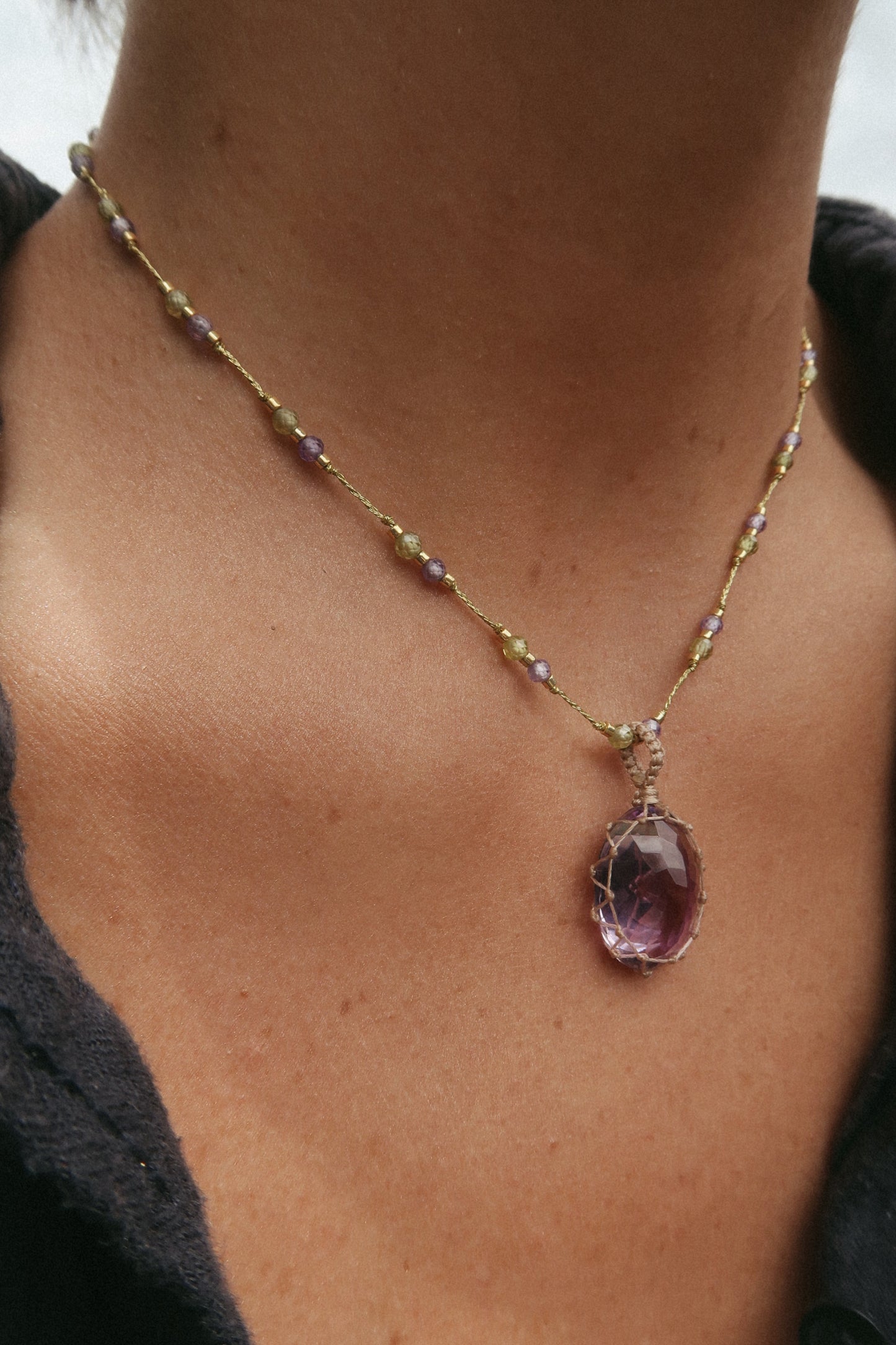 Collar Jaipur Amatista Corto #2