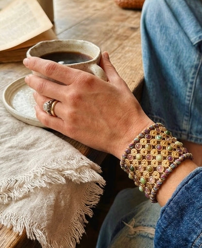 Pulsera Cannes Rubí-Turq. Africana